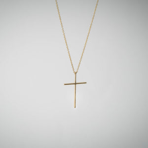14K Gold Cross Necklace - beeshaus