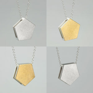 3456∞ / Double Faced Pentagon Necklace - beeshaus