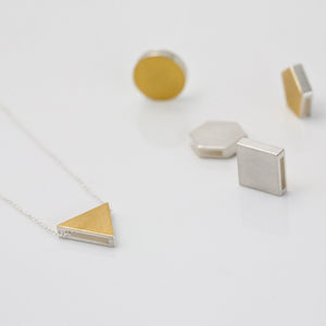 3456∞ / Double Faced Triangle Necklace - beeshaus