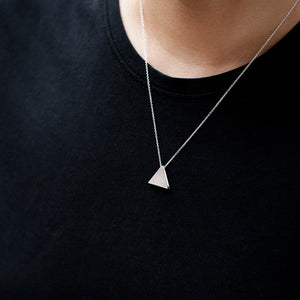 3456∞ / Double Faced Triangle Necklace - beeshaus