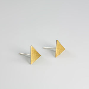 Thin Triangle Keum-boo Earrings - beeshaus